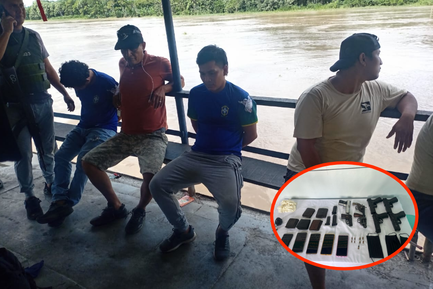 Loreto | Frustran asalto a motonave en Tamshiyacu y capturan a ocho delincuentes armados Loreto | Frustran asalto a motonave en Tamshiyacu y capturan a ocho delincuentes armados