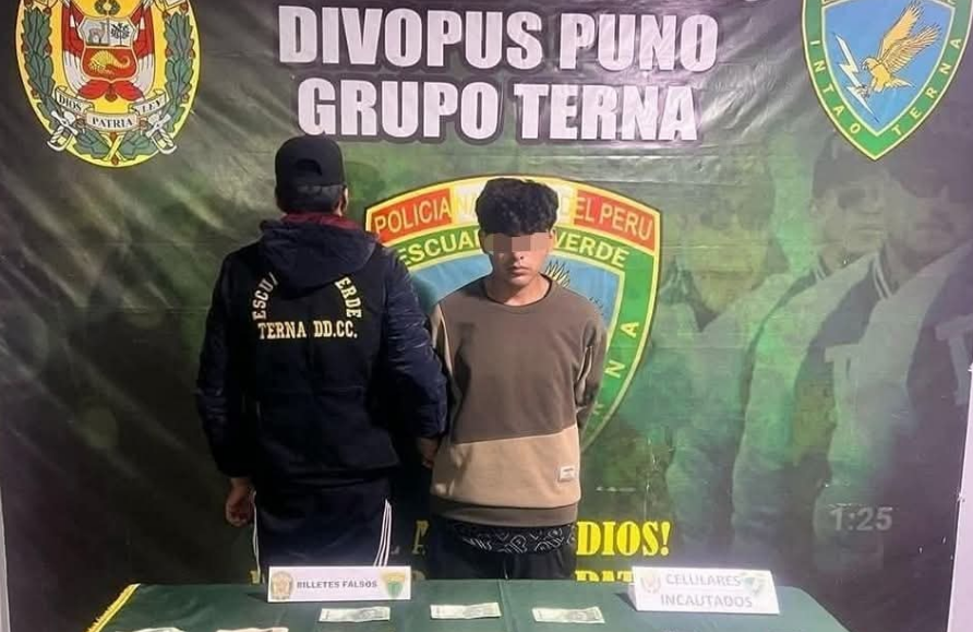 Puno | Capturan a falso taxista en Puno con dinero falsificado y celular robado Puno | Capturan a falso taxista en Puno con dinero falsificado y celular robado