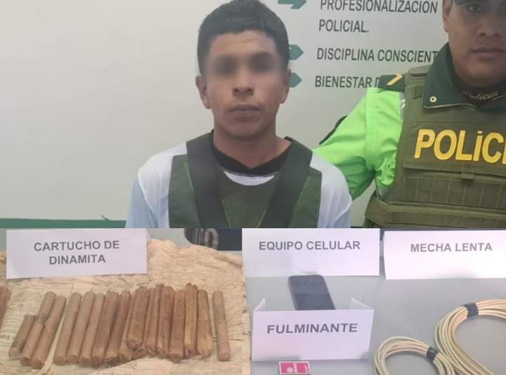 Puno | Detienen en Zepita a joven con 24 cartuchos de dinamita presuntamente destinados a minería ilegal en La Rinconada Puno | Detienen en Zepita a joven con 24 cartuchos de dinamita presuntamente destinados a minería ilegal en La Rinconada