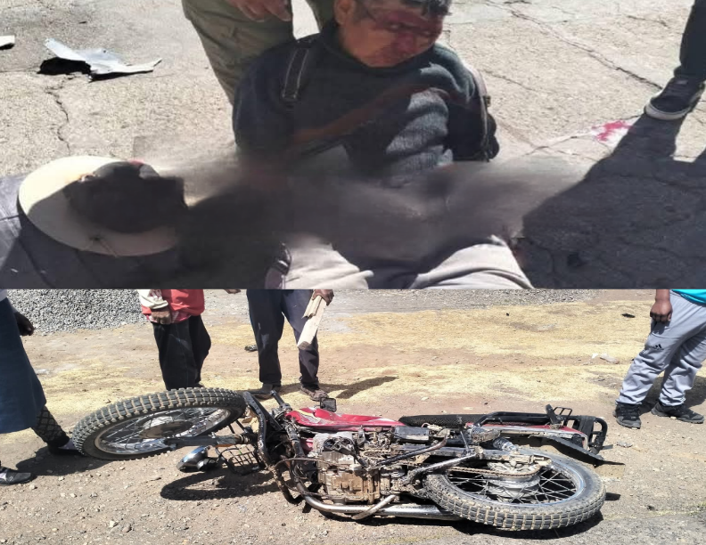 Azángaro | Motociclista resulta con lesiones tras colisión en zona rural del distrito Azángaro | Motociclista resulta con lesiones tras colisión en zona rural del distrito