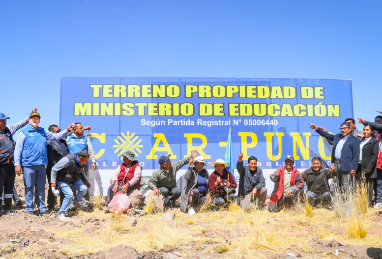 Juliaca | Alcalde y sociedad civil entregan terreno en Taparachi para proyecto educativo COAR