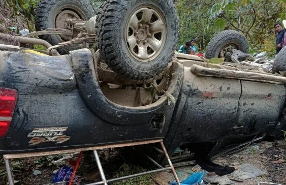 Sandia | Despiste de camioneta deja un fallecido y tres heridos en Chunchusmayo