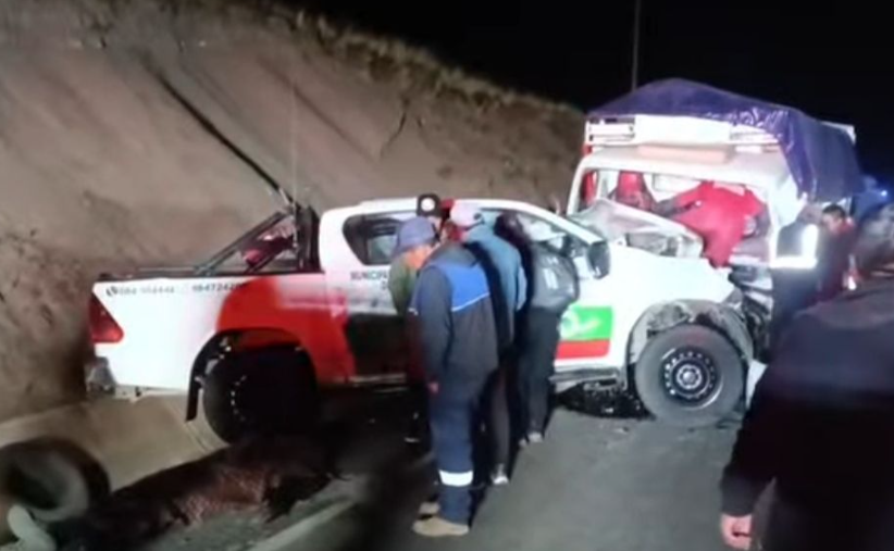 Ayaviri | Accidente en sector Ventilla involucra vehículo de serenazgo y camión rural Ayaviri | Accidente en sector Ventilla involucra vehículo de serenazgo y camión rural