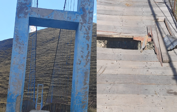 San Antón | Ciudadanos de San Antón alertan sobre deterioro del puente Pacuhuta