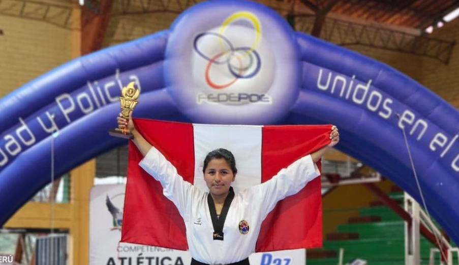 Mundo | S2 PNP Luzbery Horque Minaya se consagra campeona en taekwondo en Ecuador