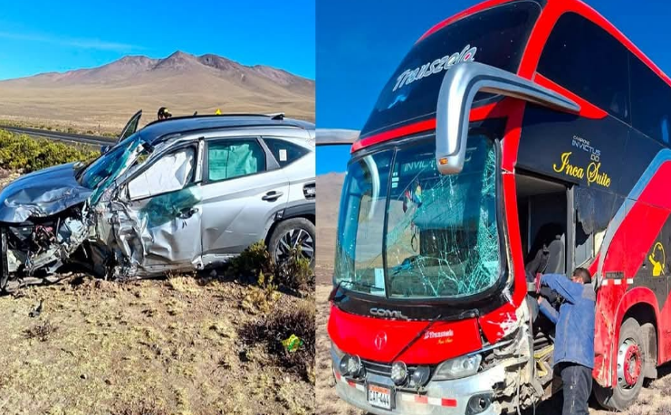 Juliaca | Accidente en la vía interprovincial moviliza a Policía de Carreteras y equipos de emergencia