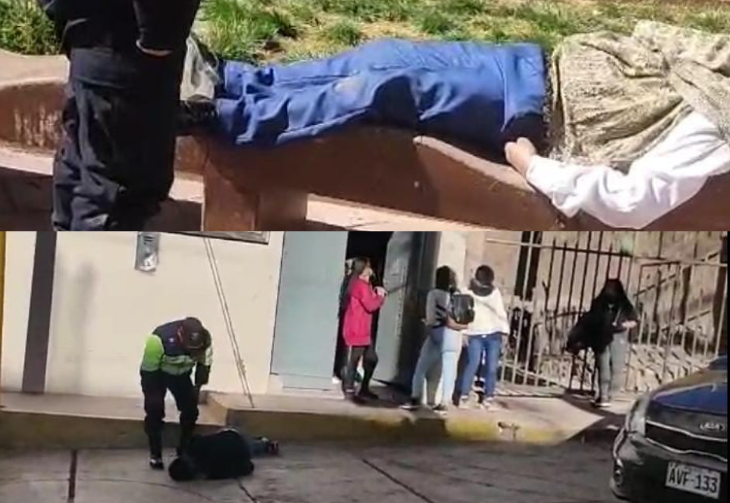 Juliaca | Agentes municipales encontraron a ciudadanos dormidos en la vía pública por consumo de alcohol Juliaca | Agentes municipales encontraron a ciudadanos dormidos en la vía pública por consumo de alcohol