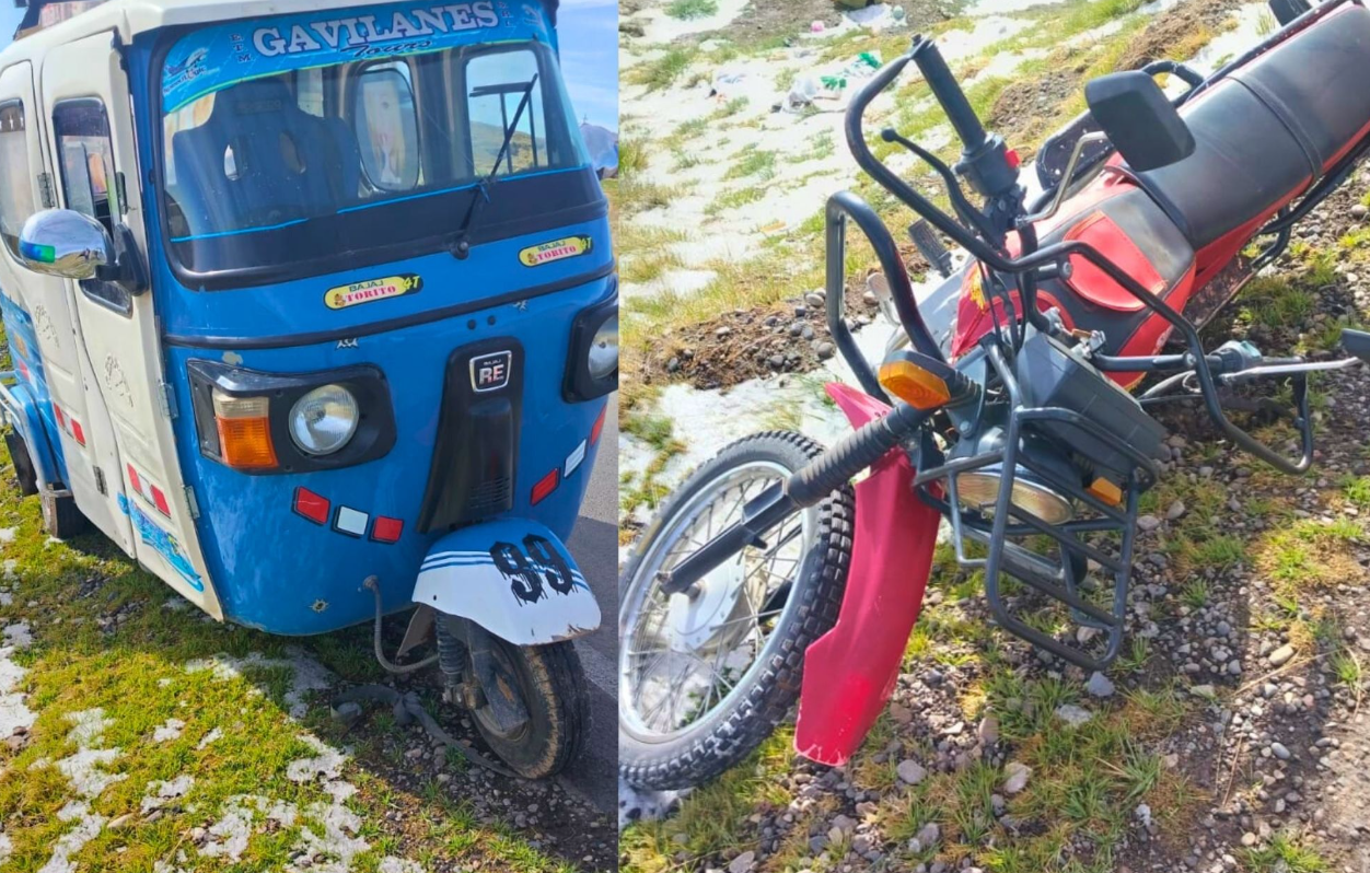 Ilave | Joven motociclista resulta herido tras choque con mototaxi en sector de Chillacollo
