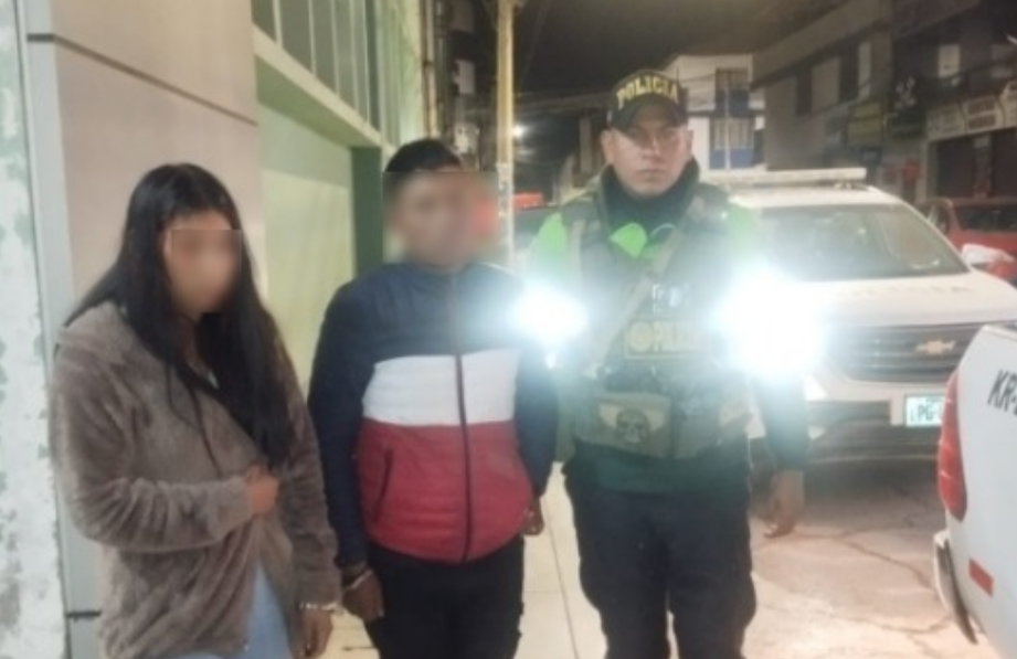 San Román | Pareja detenida por hurto agravado en operativo policial en el Jr. Moquegua